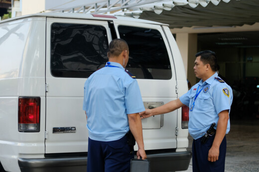 Armoured transport team managing secure cash logistics and high-value asset transportation.