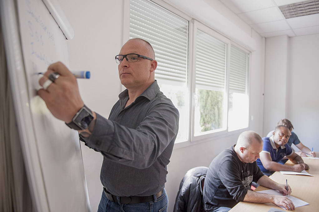 Stagiaires en formation