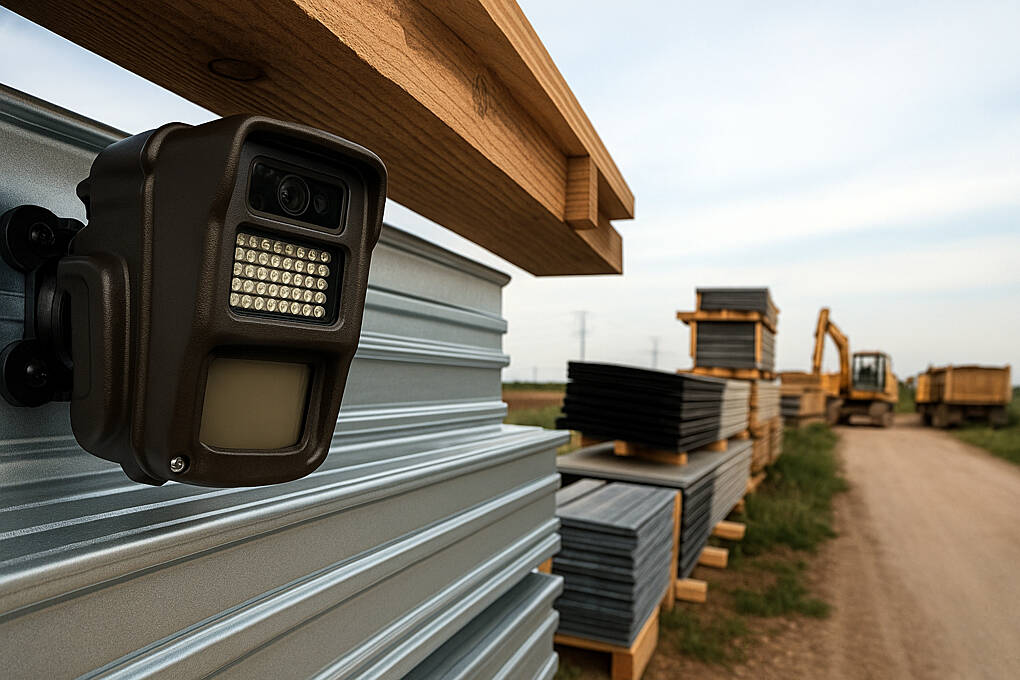 Protection d'une zone de stockage sur un chantier