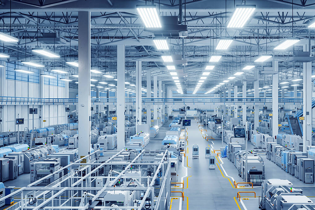 Usine de fabrication moderne 