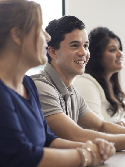 Group of people in a meeting. 