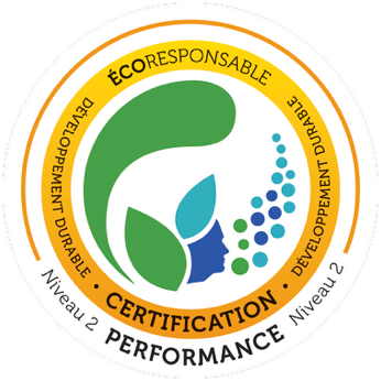 Logotype Éco-responsable Développement Durable Niveau 2 Performance 